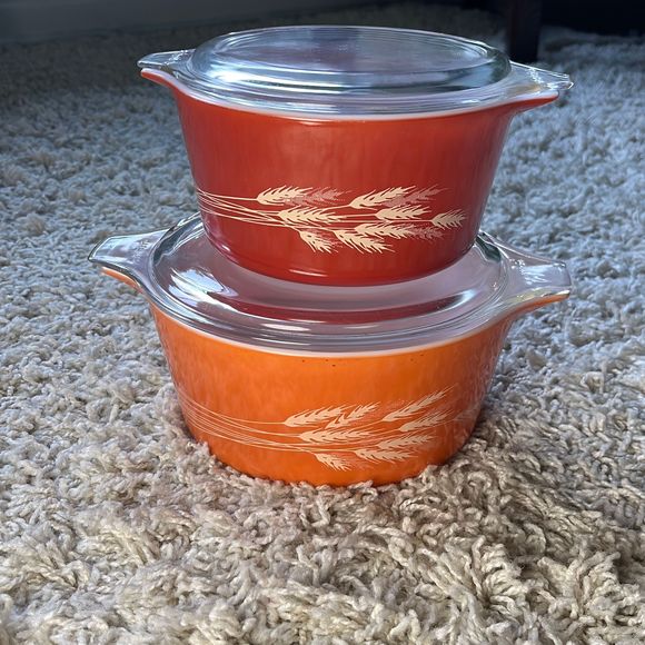 Pyrex | Kitchen | Vintage Pyrex 473b Autumn Harvest Wheat 15 Quart ...